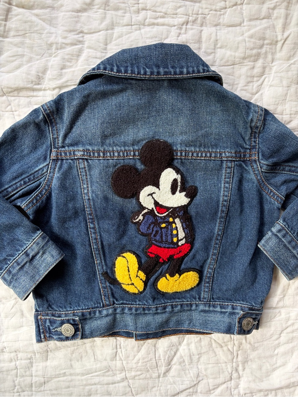 Kids Denim Jacket with Mickey Patch Mouse